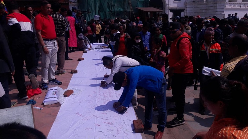 हिन्दु राष्ट्रका लागि राप्रपाले शुरु गर्‍यो हस्ताक्षर संकलन अभियान